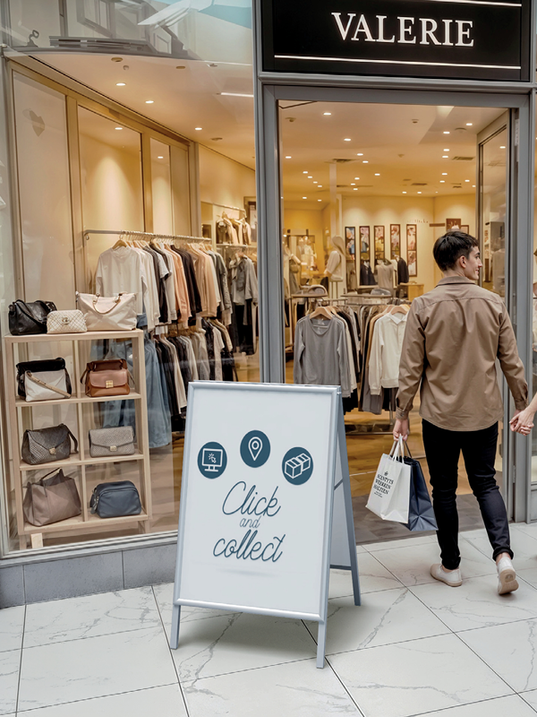 Nobo Essence stoepbord voor een winkel