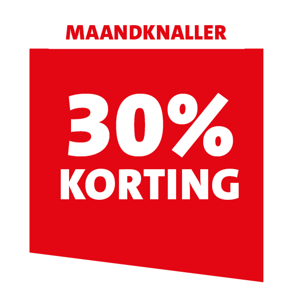 Maandknaller 30% korting