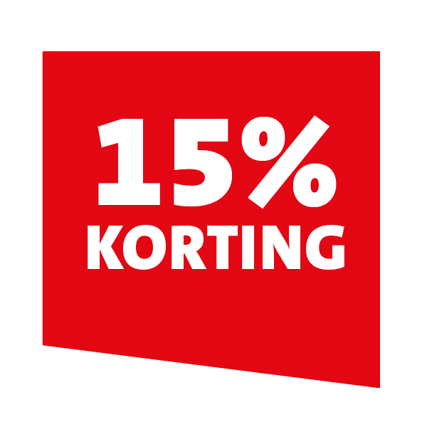 15% korting