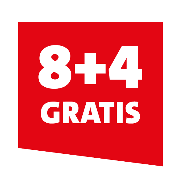 8+4 gratis