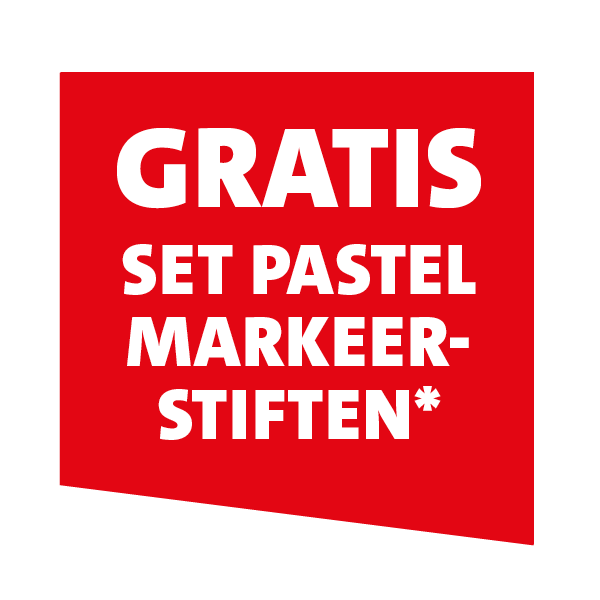 Gratis set pastel markeerstiften